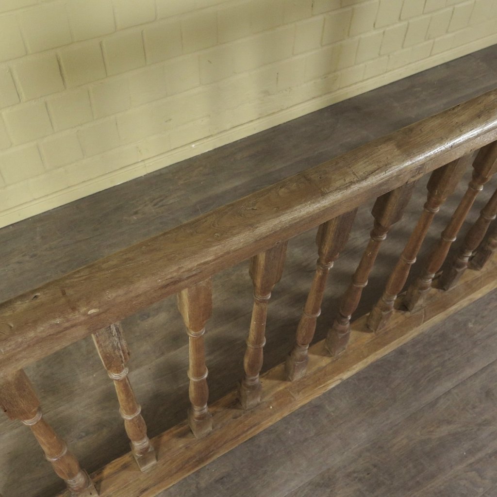 Balustrade 2,23 m Antik 1900 Teakholz